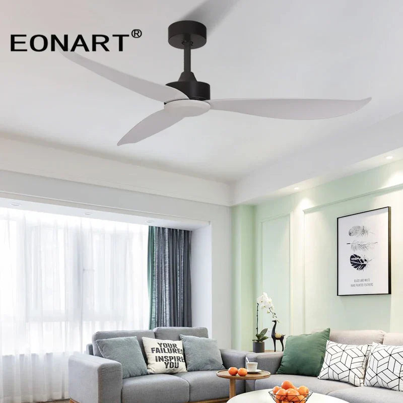 DecorBites™ 52" Plastic Blade Ceiling Fan with Remote Control for Bedroom