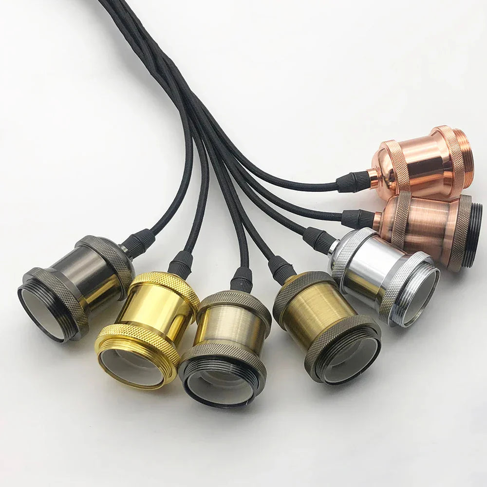 DecorBites™ Industrial Pendant Light Lamp E27 90-265V Edison Bulb Holder Loft Home Decor