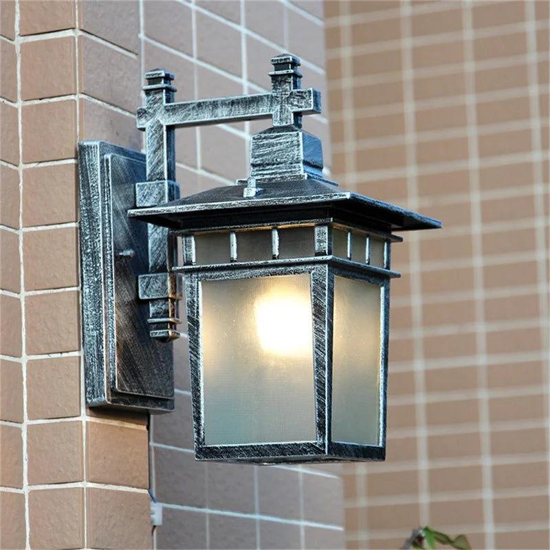 DecorBites™ LED Outdoor Wall Lamp | Retro Black Sconces | Waterproof Decorative Light