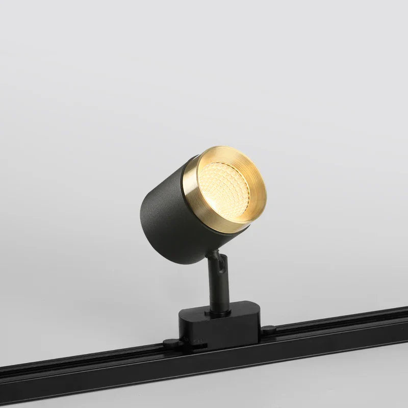 DecorBites™ Black Aluminum LED Track Spotlight - Adjustable Luxury Ceiling Light Display