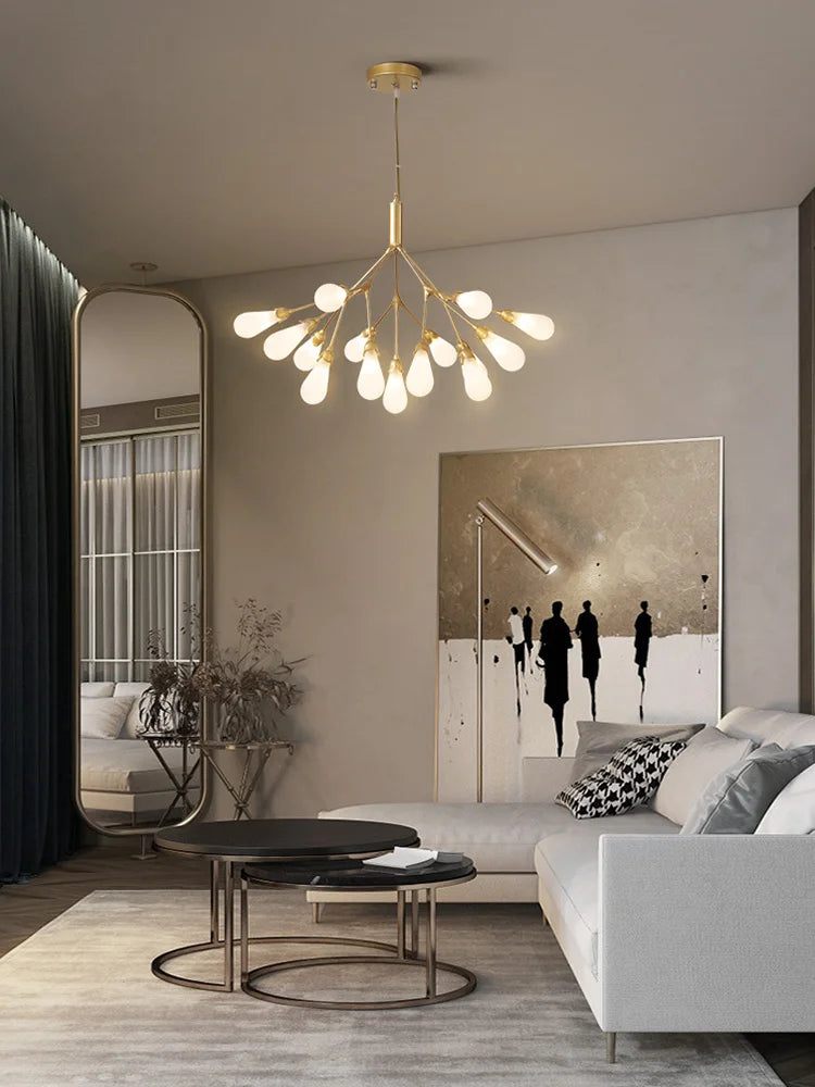 DecorBites™ Elegant Firefly Chandelier - Luxury Nordic Bedroom & Restaurant Lighting