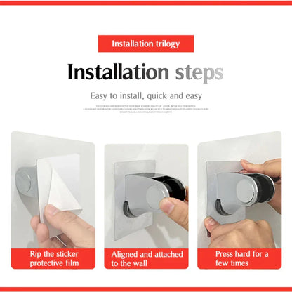 DecorBites™ Adjustable Self-Adhesive Shower Holder - Durable Bathroom Accessories