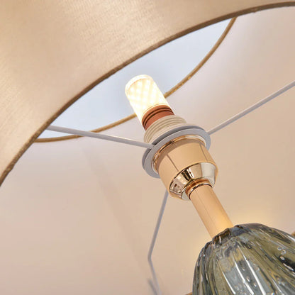 DecorBites™ Glaze Liuli Crystal Table Lamp, Large Lamp for Living Room and Bedroom