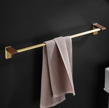 DecorBites™ Bathroom Hardware Set: Towel Rack, Slippers Rack, Toilet Paper Rack - Space Aluminum