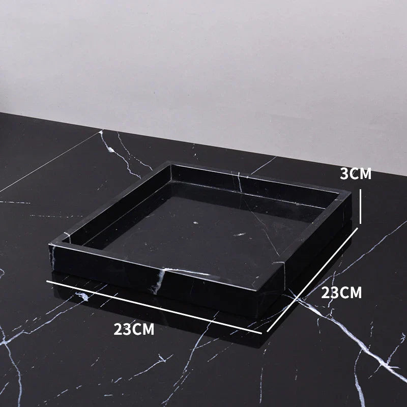 DecorBites™ Marble Tray: Aromatherapy Diffuser & Candle Holder Tray