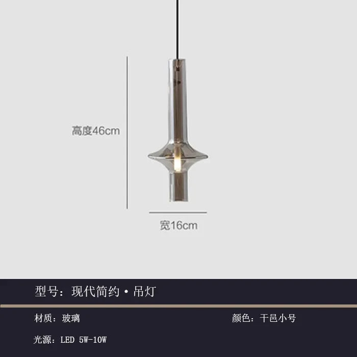 DecorBites™ Glass Pendant Light: Stylish Nordic Luxury Kitchen and Bedroom Hanging Lamp