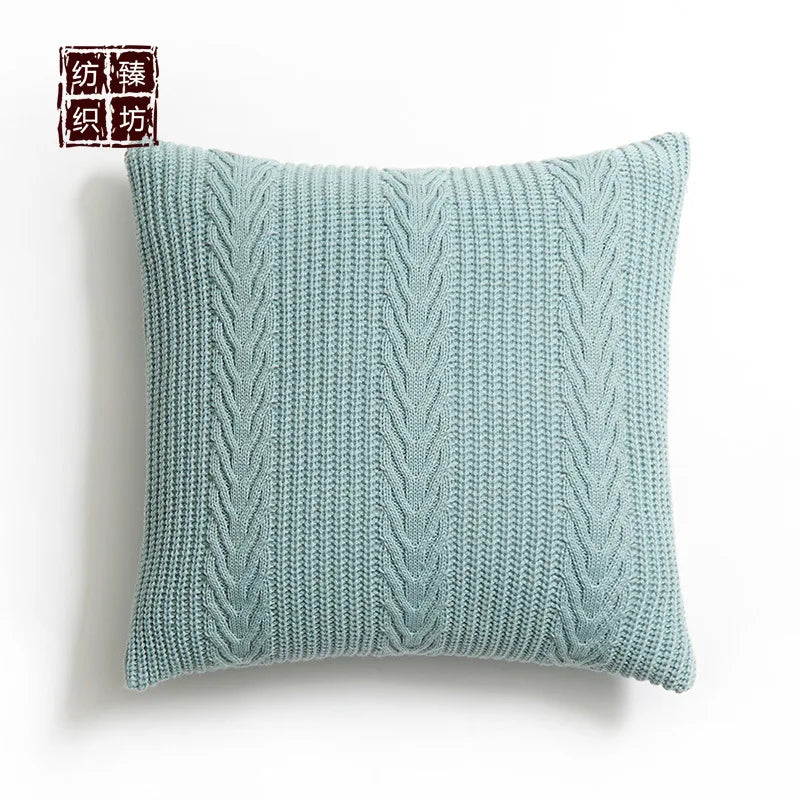 DecorBites™ Knitted Rhombus Pillowcase: Super Soft Throw Pillow Cover for Home Decor