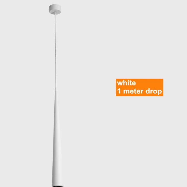 Dimmable Brushed Stainless Cone LED Pendant Light
