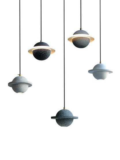 DecorBites™ Cement Planet Pendant Light for Bar and Bedside, Creative Personality Single Head Lamp
