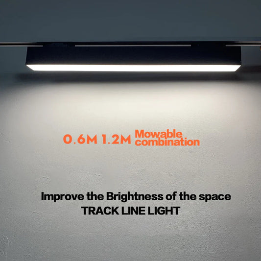DecorBites™ 60cm LED Track Light 20W - Creative Linear Strip for Office, Store, Mall, Exhibition