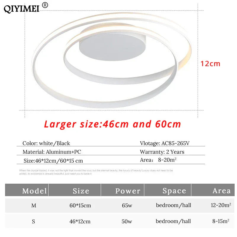 DecorBites™ LED Chandelier: Modern Surface Mounted Lights for Living Room, Bedroom, Study Room