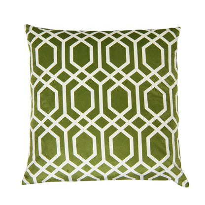 Funda de cojín DecorBites™ con estampado geométrico entrelazado en terciopelo - Decoración moderna nórdica para sofá, 50x50 cm