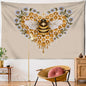 Decobites Psychedelic Bee Tapestry Wall Daisy Flower Home Decor for Bohemian Hippie Vibes