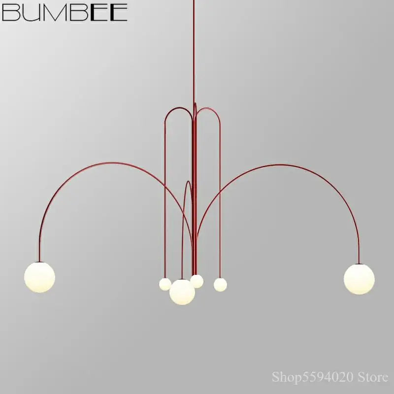 DecorBites™ Designer Line Chandelier Living Room Coffee Shop Hanglamp Loft Light