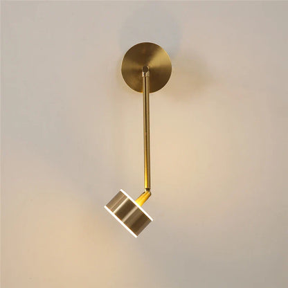 DecorBites™ Adjustable Direction Simple LED Wall Light - Nordic Gold Iron Art Wall Lamp