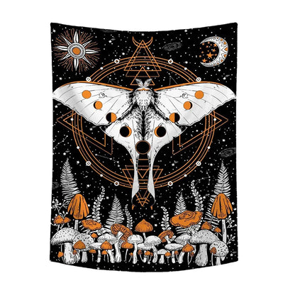 Decobites Moon Phase Celestial Star Tapestry for Room Decor