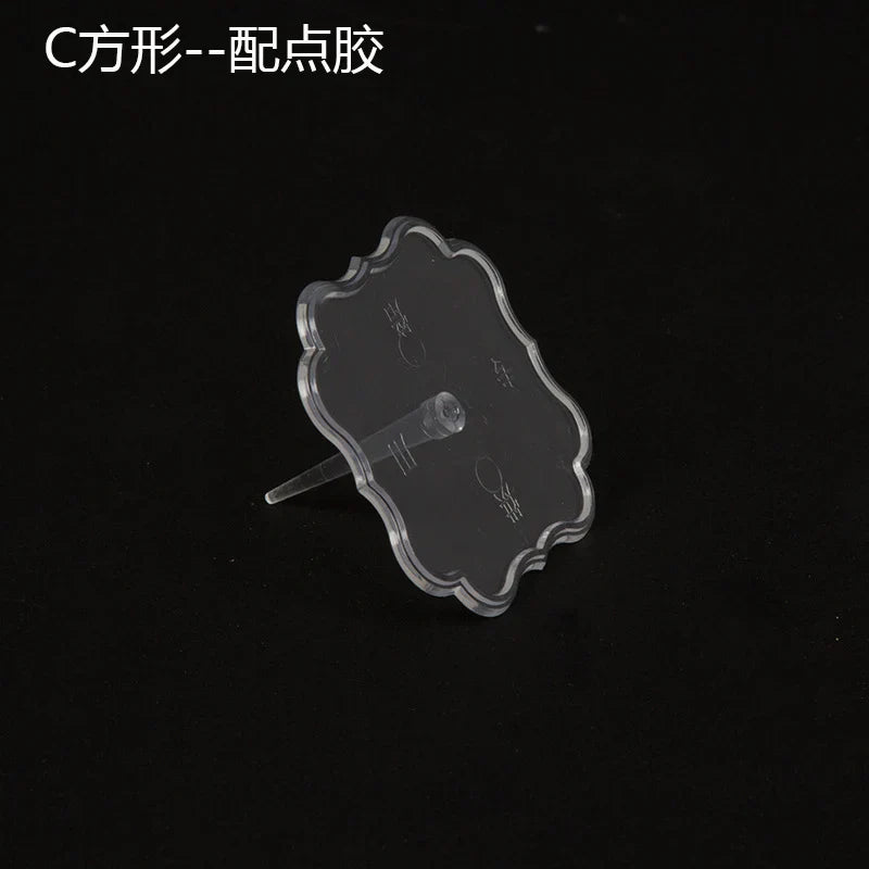 DecorBites™ Cake Stands Decoration Bracket Set - 20pcs Clear Plastic Fondant Holders