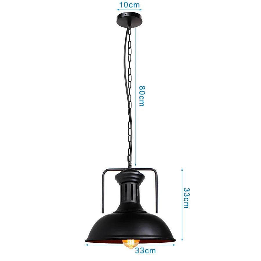DecorBites™ Industrial Iron Pendant Lights for Home and Retail Spaces