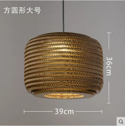 DecorBites™ Chinese Paper Honeycomb Pendant Lights Cardboard Personalized Home Decor Luminaire