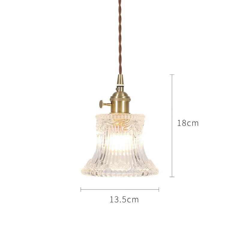 Lámparas Colgantes de Vidrio Decorbites™: Estilo Nórdico Japonés, Lámpara LED Industrial Vintage para Hogar, Bar, Café
