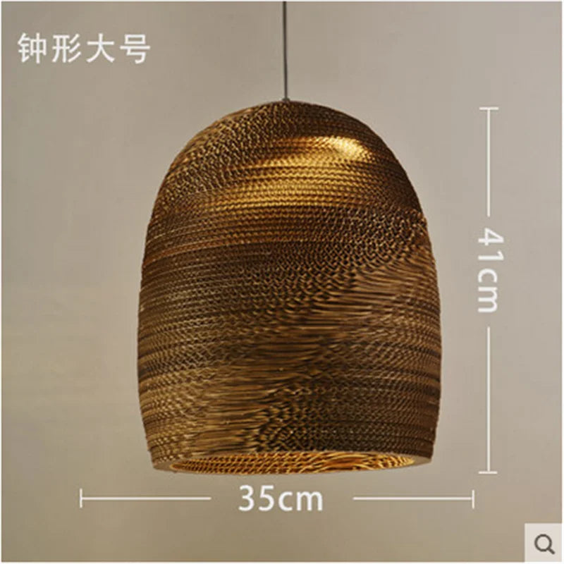 DecorBites™ Chinese Paper Honeycomb Pendant Lights Cardboard Personalized Home Decor Luminaire