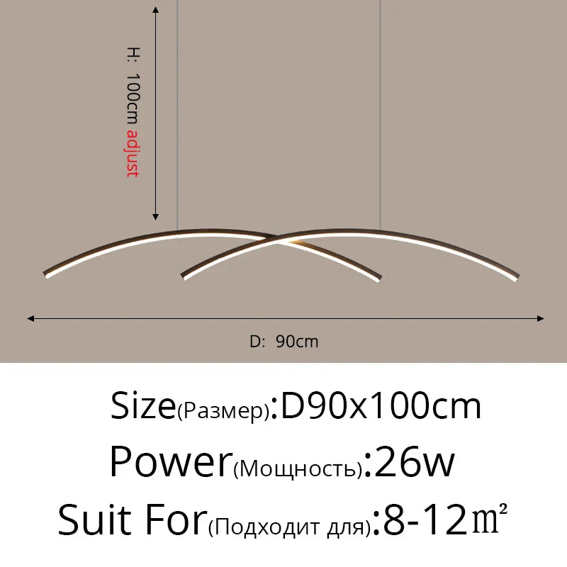 DecorBites™ LED Pendant Lights: Modern, Remote-Control, Cord Hanging, for Study, Kitchen, Living Room