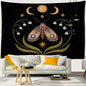 Decobites Moon Phase Mandala Flower Tapestry: Bohemian Room Decor Art