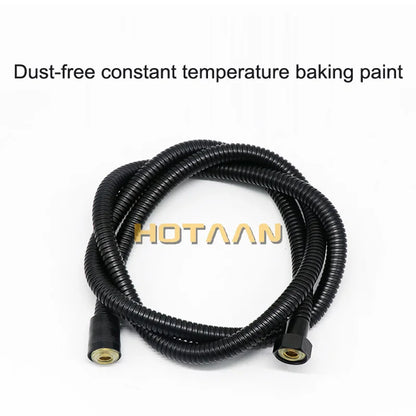 خرطوم دش DecorBites™ مرن من الفولاذ المقاوم للصدأ باللون الأسود مع قفل مزدوج وأنابيب داخلية من EPDM.