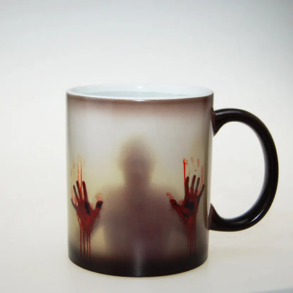Decorbites™ Halloween-Chamäleon Farbwechsel-Porzellanbecher - 350 ml
