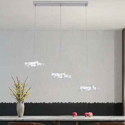 DecorBites™ Crystal Stars LED Pendant Chandelier for Modern Living Dining Room Decor