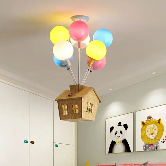 DecorBites™ Balloon Ceiling Chandelier for Kids Room, Bedroom, Living Room, Nursery - Indoor Art Decor