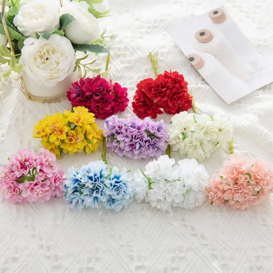 DecorBites™ Artificial Flower Stamen Bouquet for Wedding, DIY, Party Decor, Home, Scrapbooking