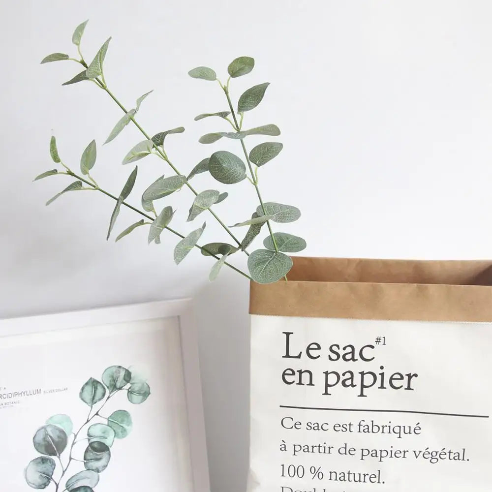 DecorBites™ Large Eucalyptus Artificial Leaves Wall Decor for Home Shop Garden Party