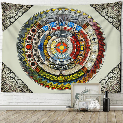 Decobites Zodiac Star Plate Mandala Tarot Tapestry for Aesthetics Home Decor