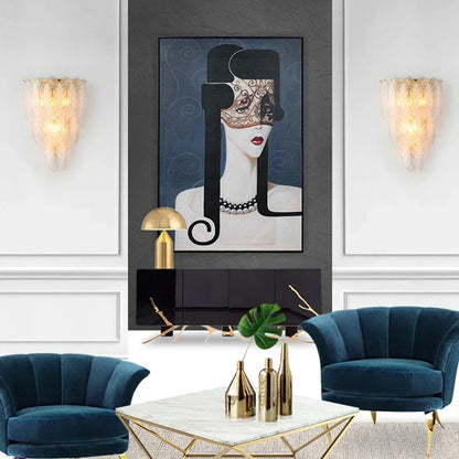 DecorBites™ Crystal Feather Wall Lamp: Modern Luxury for Bedroom, Living Room & Restaurant