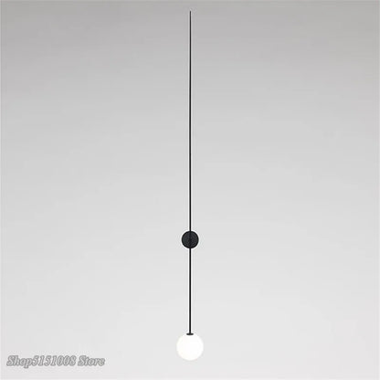 Lámpara de pared LED con bola de cristal DecorBites™ para una decoración minimalista moderna.