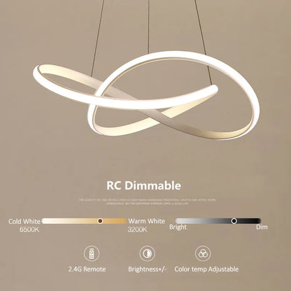 DecorBites™ LED Irregular Aluminum Acrylic Chandelier for Dining Room Pendant Lighting