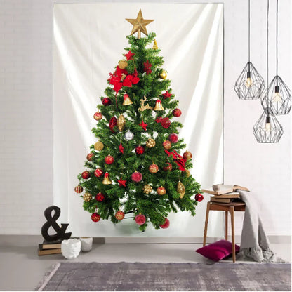 Decobites Christmas Tree Tapestry Wall Hanging Ornament for Festive Home Decor