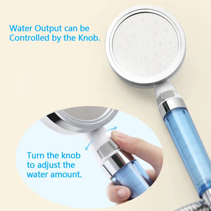 DecorBites™ 10cm Panel Shower Head with 2-layer Filter, High Pressure, Water Saving