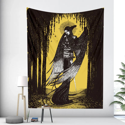 Decobites Bohemian Moon Tarot Tapestry for Home Decor and Yoga Mat