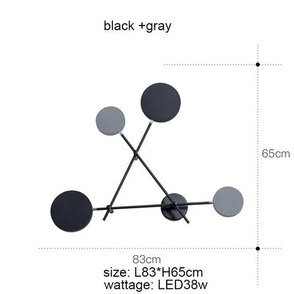 ديكوربايتس™ مصباح حائط LED دوار قابل للتعديل مع مفتاح، تركيبات حديثة للممر والدرج
