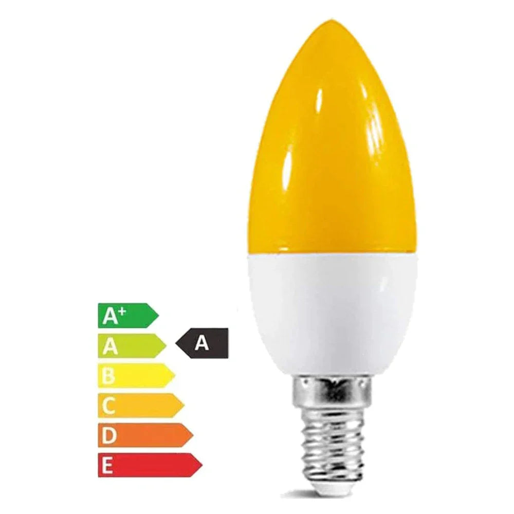 Decorbites™ LED-Birnenleuchte E14 3W RGB Bunte Kerzenleuchte 5 Farben SMD Taschenlampenbirne