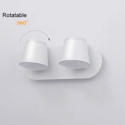 DecorBites™ Adjustable LED Wall Lamp Bedside Sconce Modern Hotel Wall Lights