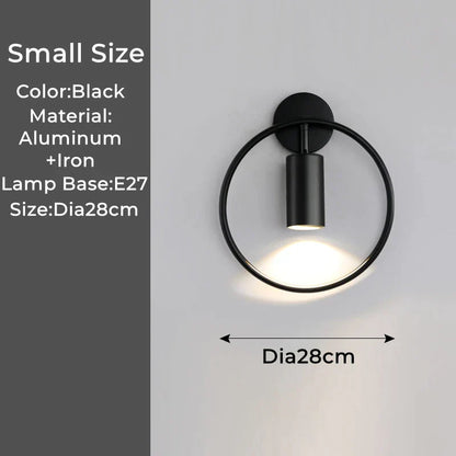 DecorBites™ LED Wall Lamp: 180º Rotation Bedside Sconce, Indoor Lighting Fixture, E27 Bulb Home Decor
