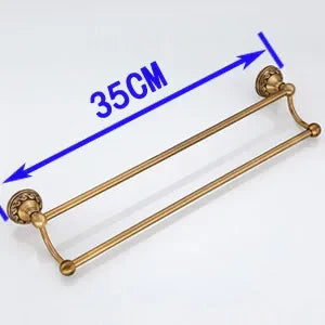حامل مناشف من نحاس عتيق من ديكوربايتس™، رف واحد للبار. سكة من الألومنيوم الصلب، 30/40/45/50/60 سم.