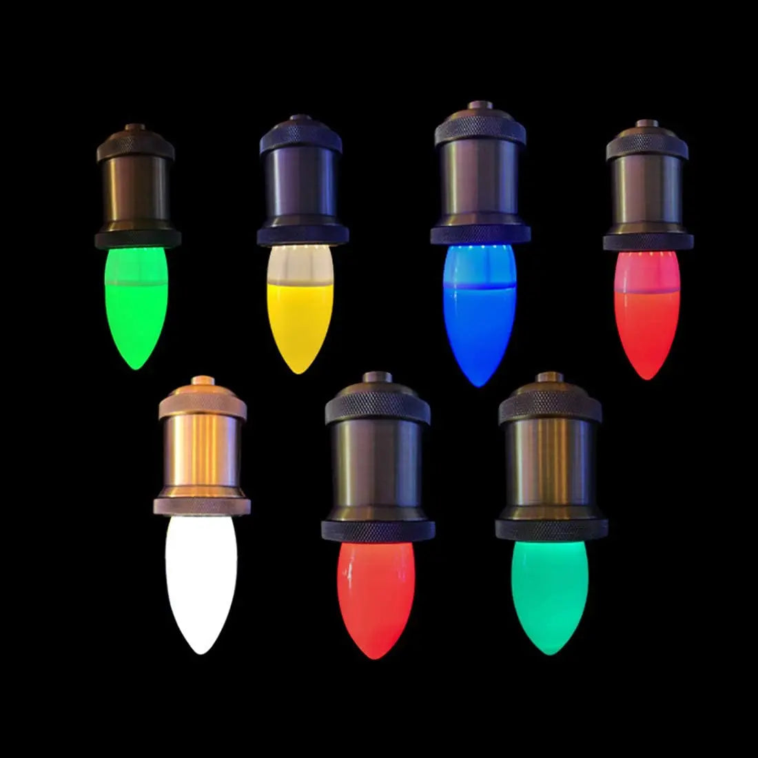 Decorbites™ LED-Birnenleuchte E14 3W RGB Bunte Kerzenleuchte 5 Farben SMD Taschenlampenbirne