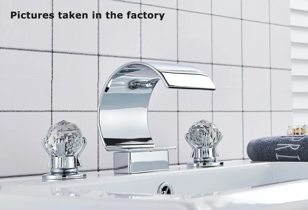 DecorBites™ Waterfall Bathroom Basin Faucet - Hot/Cold Mixer