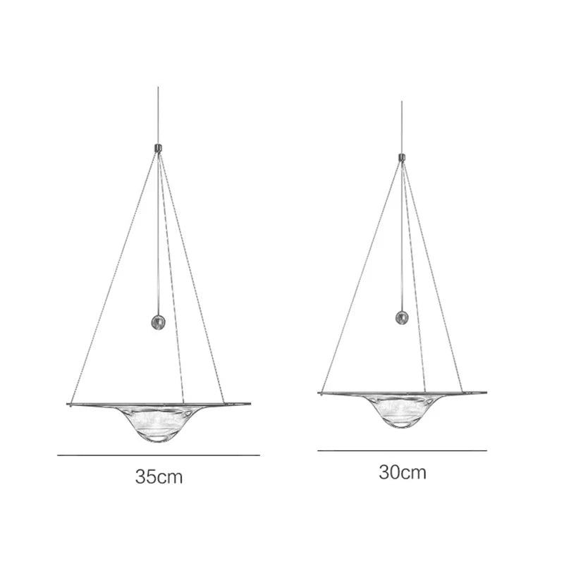 DecorBites™ Clear Glass Pendant Lights - Modern Nordic LED Bedroom & Restaurant Light