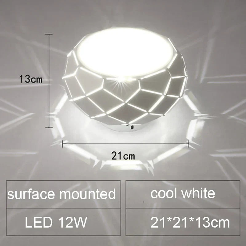 DecorBites™ LED Ceiling Light: Simplicity 5W 12W Dimmable Cylinder Lamp for Aisle Corridor