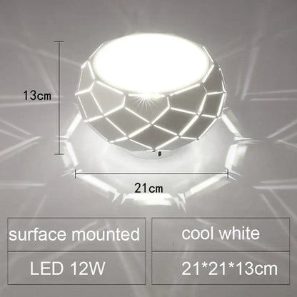 DecorBites™ LED Ceiling Light: Simplicity 5W 12W Dimmable Cylinder Lamp for Aisle Corridor